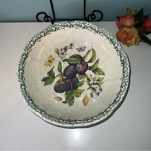 🔥🔥🔥Himark Made in Italy Plum Serving Bowl 13” - Picture 1 of 6